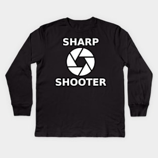 Sharp Shooter (Photographer) Kids Long Sleeve T-Shirt